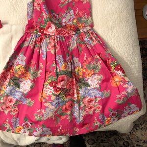 Polo Ralph Lauren Floral Pink Dress Size 14